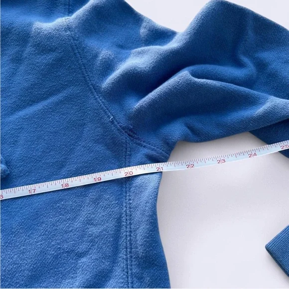 Aeropostale blue hoodie with pink accents & distressed hems - Picture 5 of 7